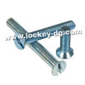 Slot Flat Head Machine Screw Steel Zinc (LKMI)